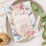 Tropical Orchid Arch Wedding Save the Date Meddelande<br><div class="desc">Tropical Orchid Arch Save the Date | Blush Floral Beach Wedding Announcement. Announce your special day in elegant tropical style with this Tropical Orchid Arch Save the Date card. Featuring soft watercolor orchids, lush palm leaves, and romantic blush florals, this design creates a beautiful botanical frame around your wedding details....</div>