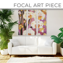 Tropical Orchid-studie #2 vattenfärg