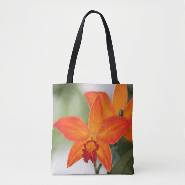 Tropical Orchid Tote Bag Tygkasse (Framsida)