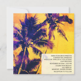 *~* Tropical OSA QR AP13 PHOTO Handflatan Bröllop  Inbjudningar