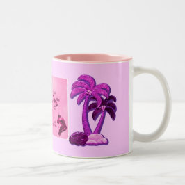 Tropical på Hawaiian Två-Tonad Mugg