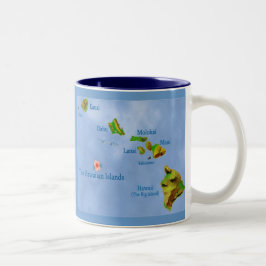 Tropical på Hawaiian Två-Tonad Mugg
