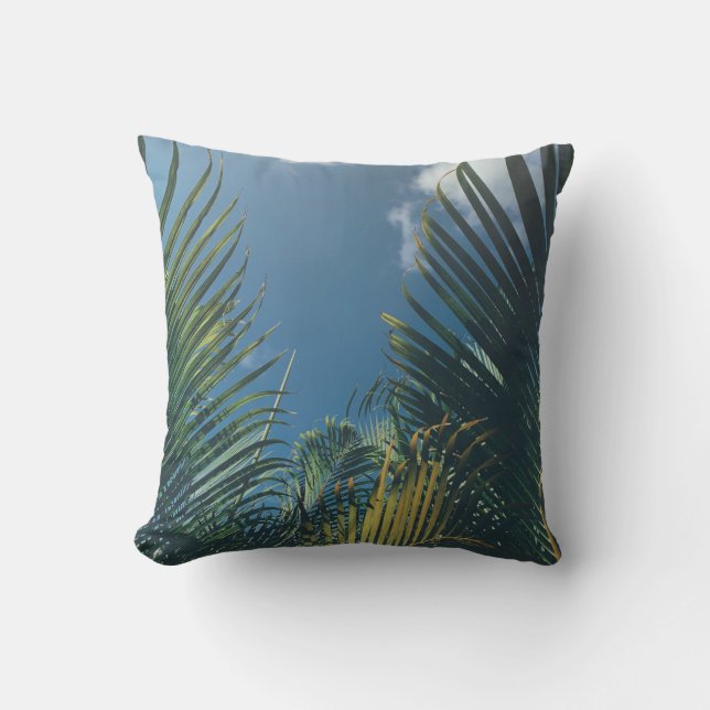 TROPICAL PALM LEAVES KUDDE (Framsida)