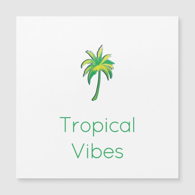 Tropical palm tree card  (Framsida)
