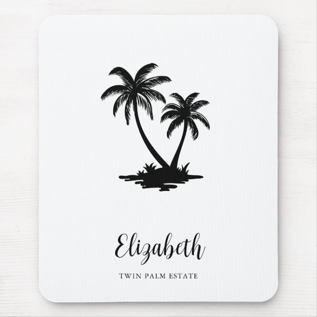 Tropical Palm Tree Coastal Personalized Musmatta (Framsidan)