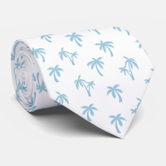 Tropical Palm Tree pattern baby blue Slips (Rullad)