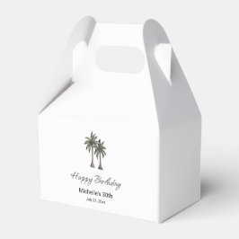 Tropical Palm Trees Elegant 30th Birthday Party Presentaskar