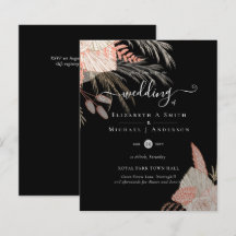 Tropical Pampas Grass Terracotta Bröllop