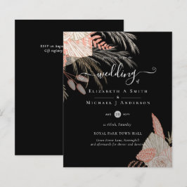 Tropical Pampas Grass Terracotta Bröllop