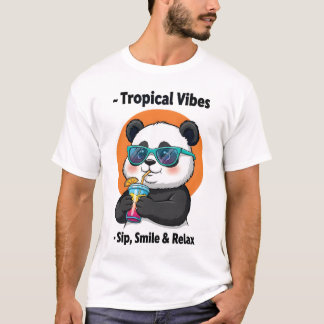 Tropical Panda Vibes T Shirt