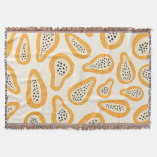 Tropical Papaya: Grunge, Hand plockade. Filt