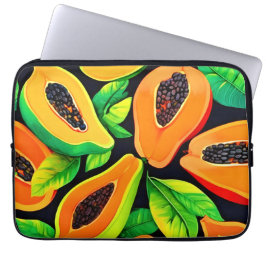 Tropical Papaya Paradise Laptop Fodral