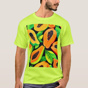 Tropical Papaya Paradise T Shirt