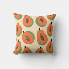 Tropical Papaya Warm Orange Kudde