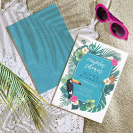 Tropical Par Shower Teal ID577 Inbjudningar