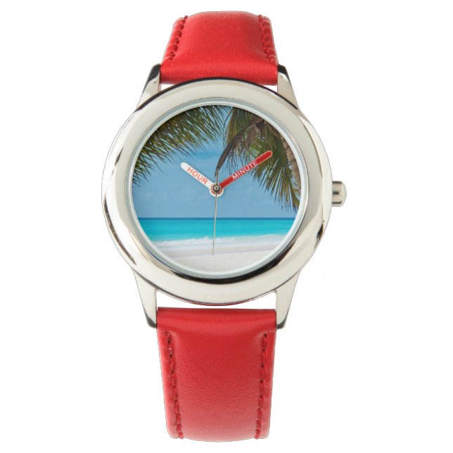 Tropical Paradise Beach Armbandsur (Framsida)