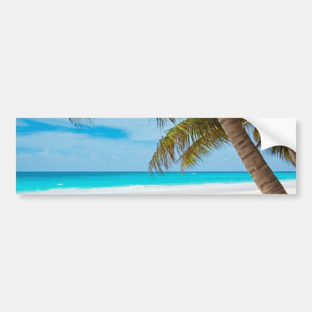 Tropical Paradise Beach Bildekal (Framsidan)