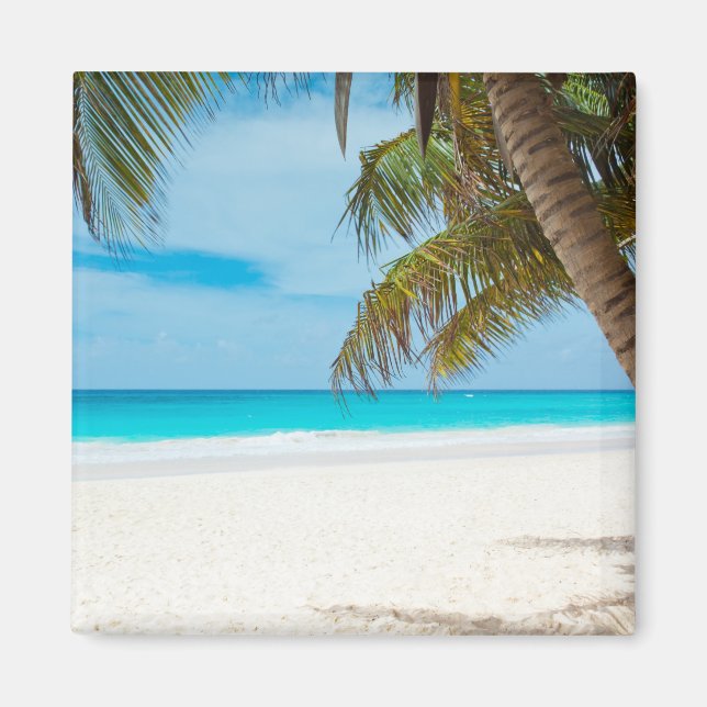 Tropical Paradise Beach Magnet (Framsidan)