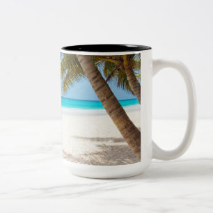 Tropical Paradise Beach Två-Tonad Mugg
