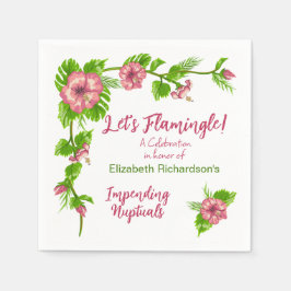Tropical Paradise Blommig Design Servett