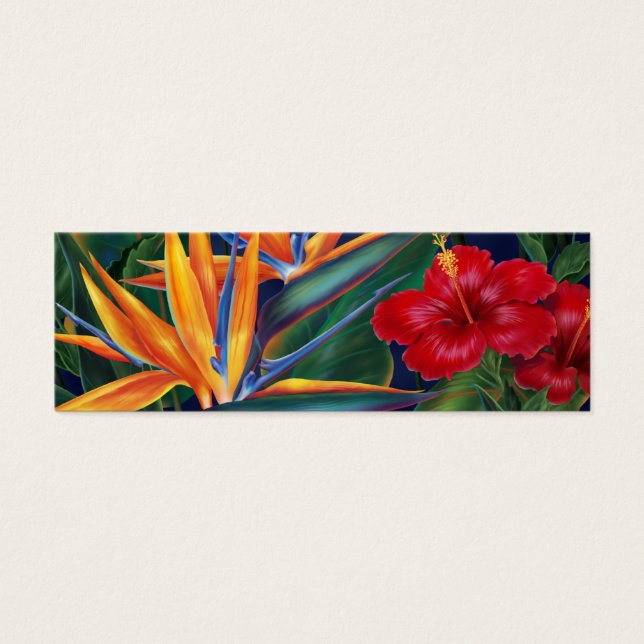 Tropical Paradise Bookmark Litet Visitkort (Framsidan)