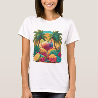 Tropical Paradise Cocktail T Shirt