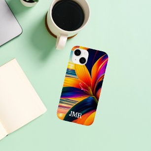 Tropical Paradise Flowers Monogram