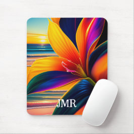 Tropical Paradise Flowers Monogram Musmatta