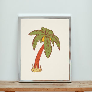 Tropical Paradise Palm Tree Fototryck