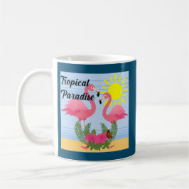 Tropical Paradise Rosa Flamingo - Classic Mugg