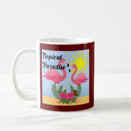 Tropical Paradise Rosa Flamingo - Classic Mugg