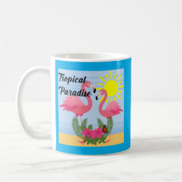 Tropical Paradise Rosa Flamingo - Classic Mugg
