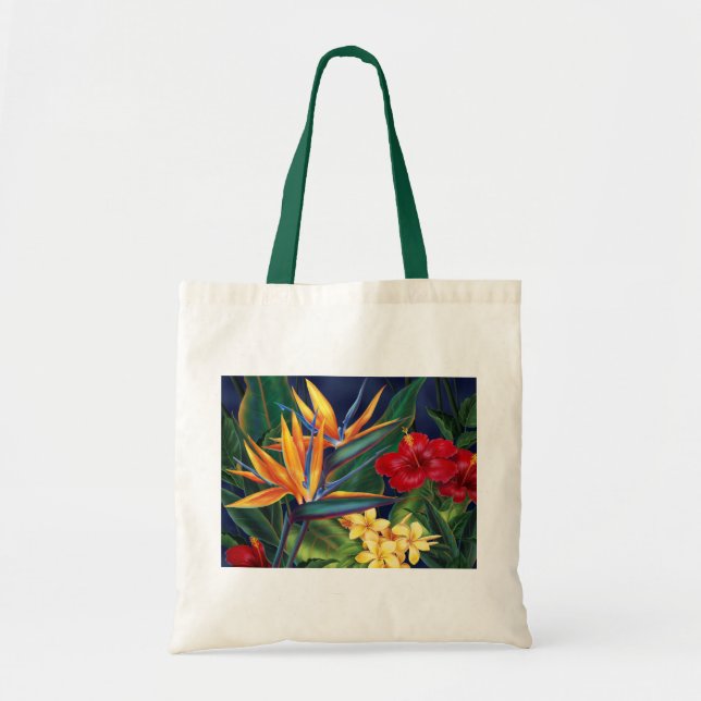 Tropical Paradise Tote Bag Tygkasse (Framsidan)
