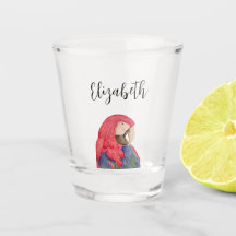 Tropical Parrot Colorful Macaw Teckning