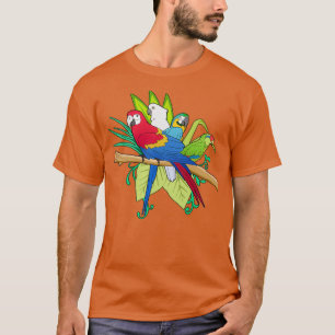 Tropical Parrot Gift Product Pet Parrots Bird Maca T Shirt