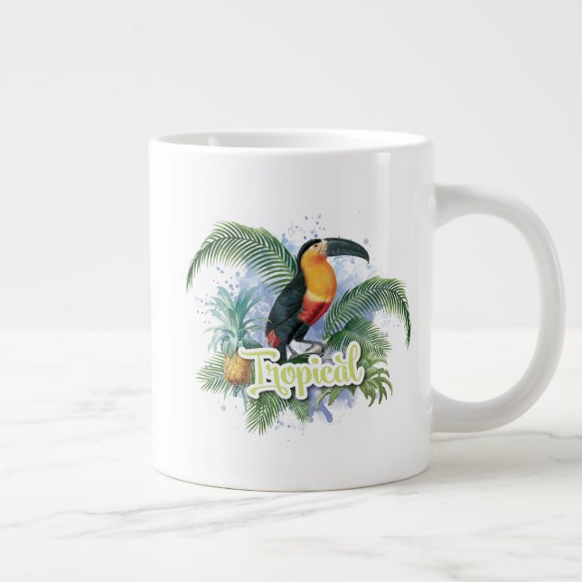 Tropical Parrot Theme Jumbo Mugg (Höger)