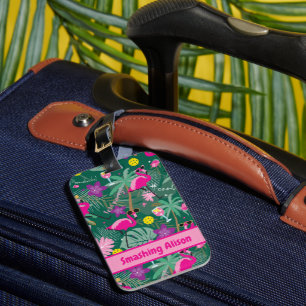 🤩 Tropical party med pickleball, anpassningsbar t Bagagebricka