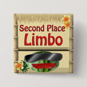 Tropical Party Tiki Hut 2:a Ställe Limbo Button Knapp