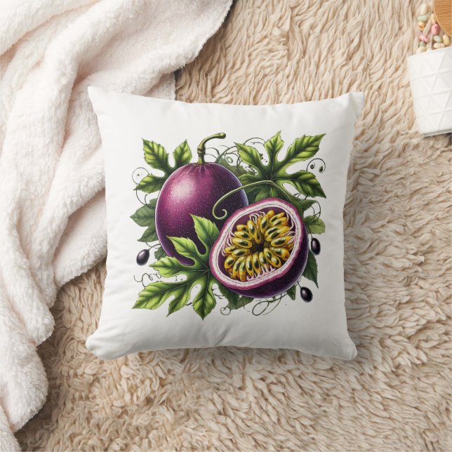 Tropical PassionFruit Botanical Kudde (Filt)