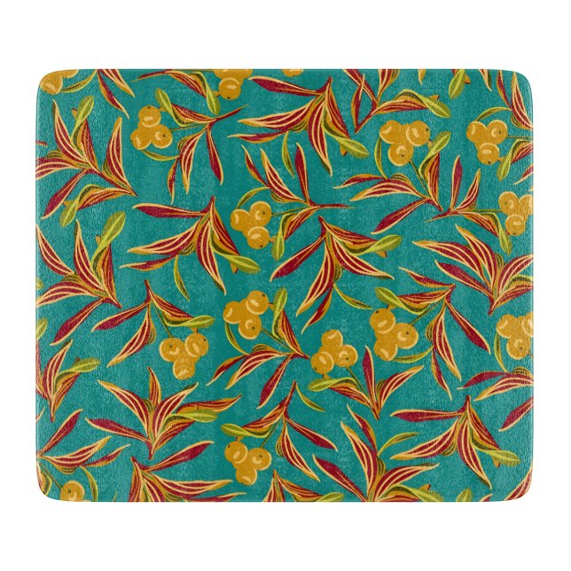 Tropical Pattern with Red and Yellow Leaves (Framsidan)