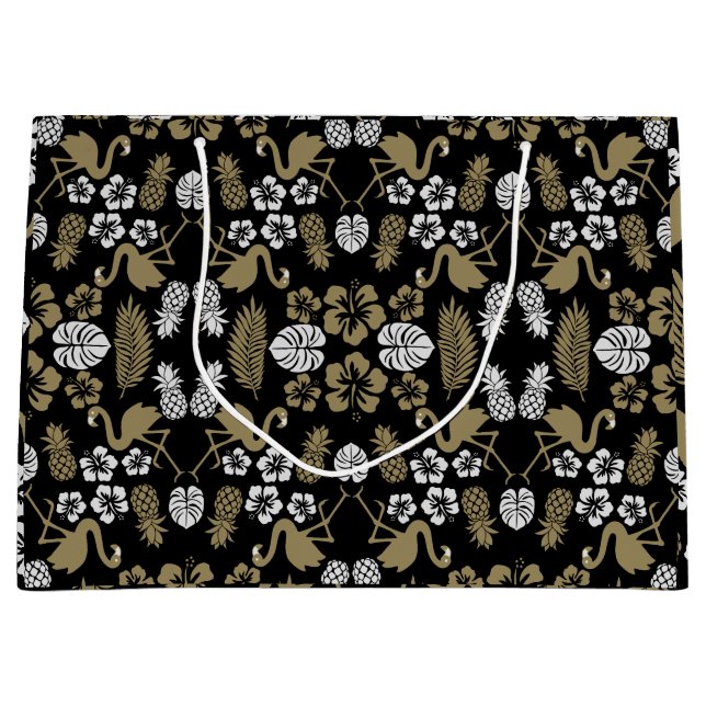 Tropical Patterned guld Blommigt (Framsidan)