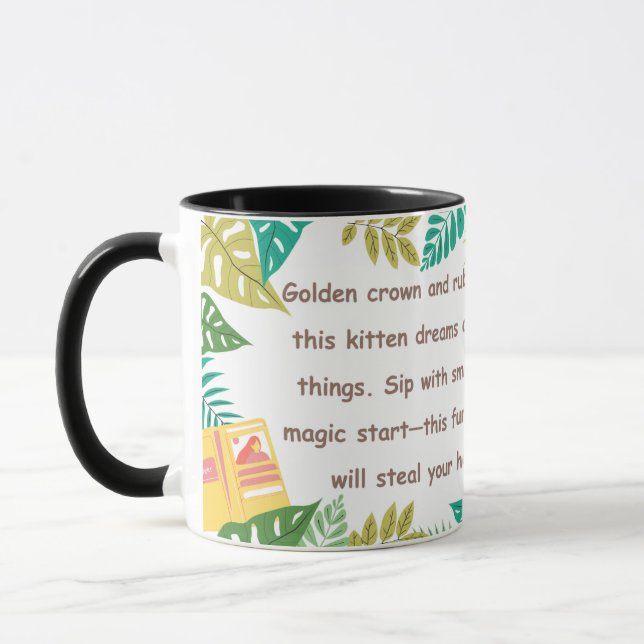 Tropical Paws & Crown Mugg (Vänster)