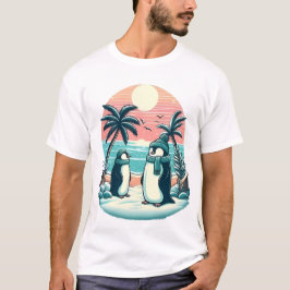 Tropical Penguins – Winter Vacation Vibes T Shirt