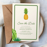 Tropical Pineapple Coastal Wedding Save the Date Inbjudningar<br><div class="desc">Set the tone for your celebration with this Tropical Pineapple Coastal Wedding Save the Date Invitation. Featuring a classic pineapple motif that symbolizes warmth and hospitality, this design brings a relaxed island feel to your wedding announcement. Perfect for beach weddings, coastal celebrations, and destination events, this save the date offers...</div>