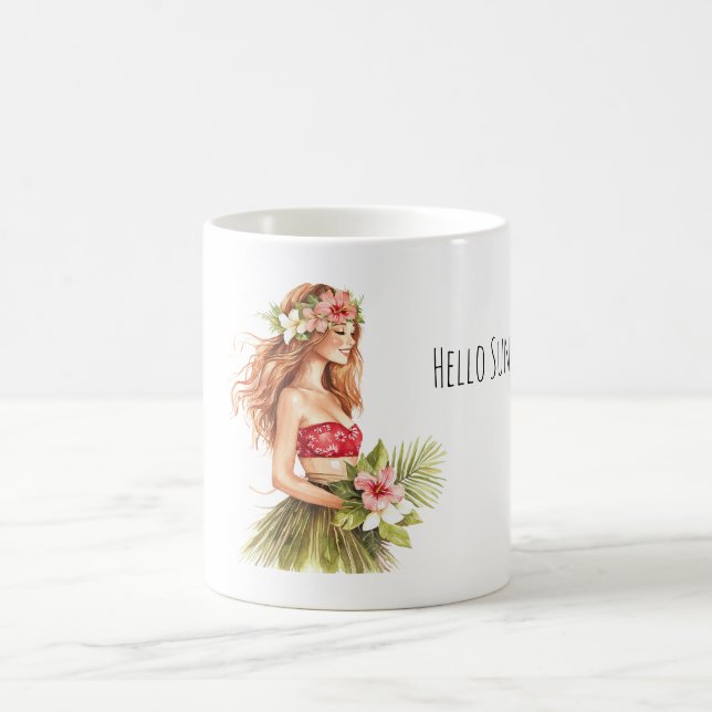 Tropical Pineapple Sunglasses Sunshine Kaffemugg (Center)