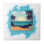 TROPICAL PLAGE KAKELPLATTA<br><div class="desc">ART UNIQUE</div>