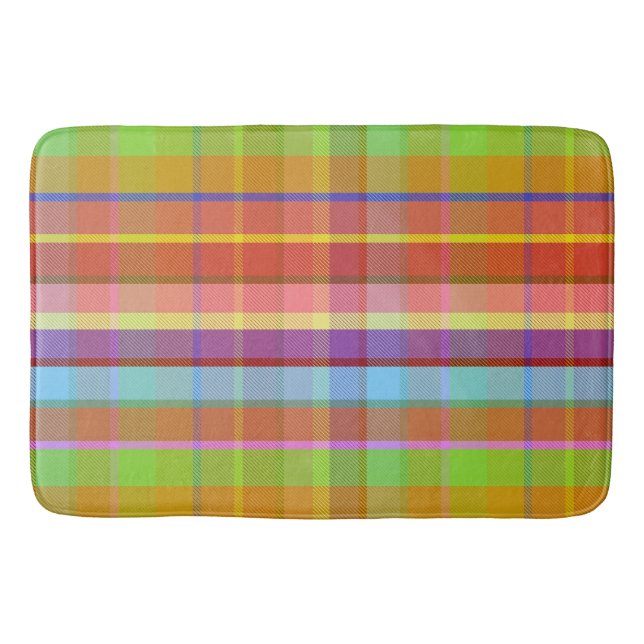 Tropical Plaid HITT Badrumsmatta (Framsidan)