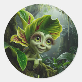 Tropical Plant Sticker Runt Klistermärke