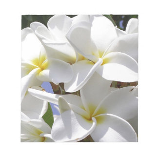 Tropical Plumeria Flowers Anteckningsblock