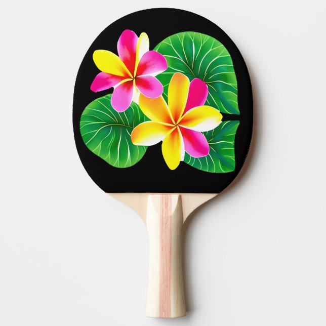 Tropical Plumeria Flowers Pingisracket (Framsidan)